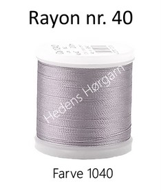 Madeira Rayon nr. 40 farve 1040 grå